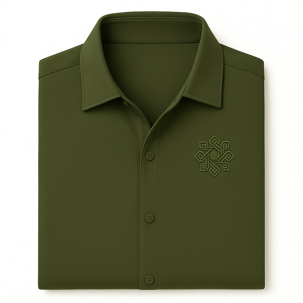 OROVYA Premium Stretch Shirt – Olive Green