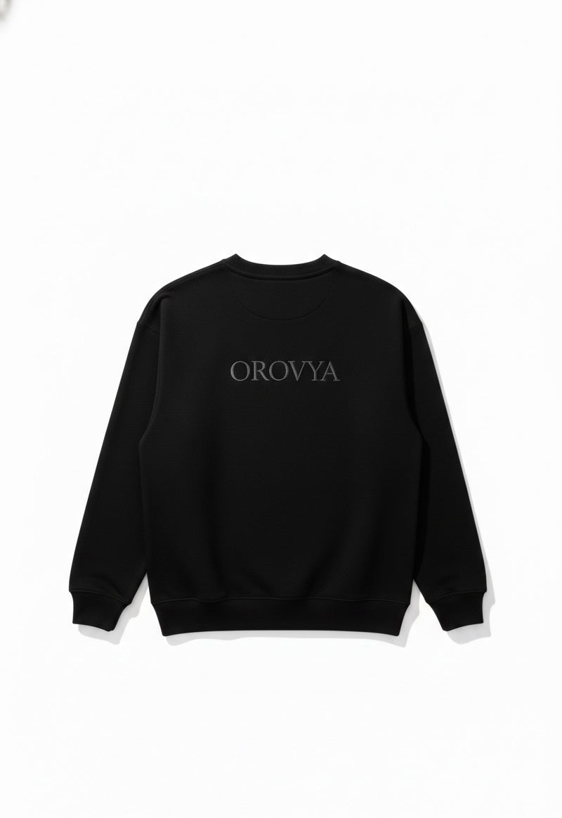 Signature Crewneck Sweatshirt – Black