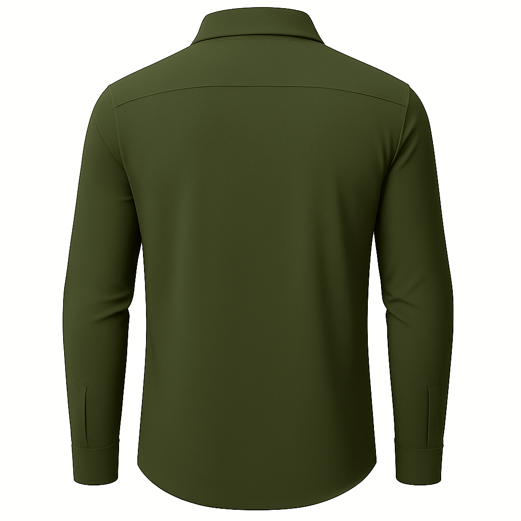 OROVYA Premium Stretch Shirt – Olive Green