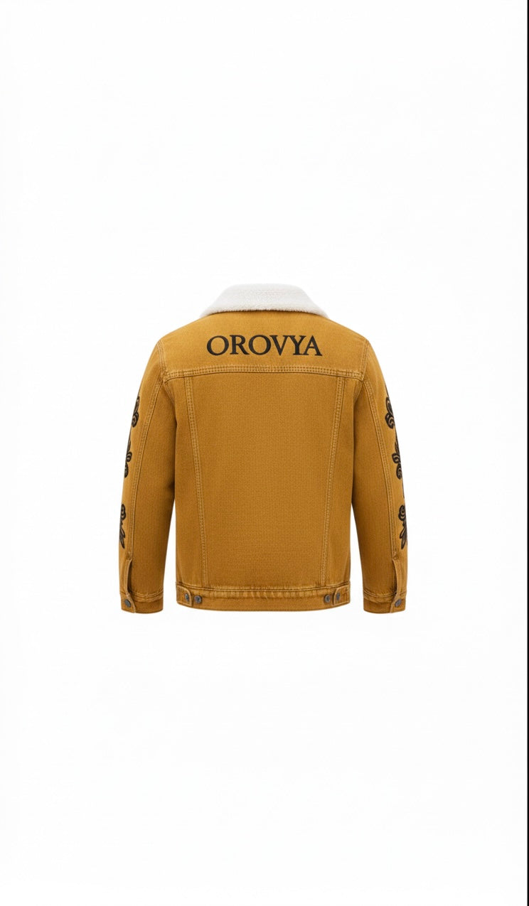 Sherpa-Lined Denim Jacket