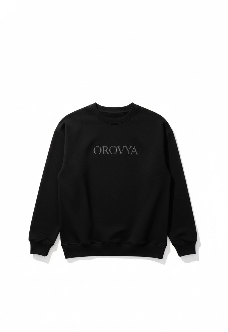 Signature Crewneck Sweatshirt – Black