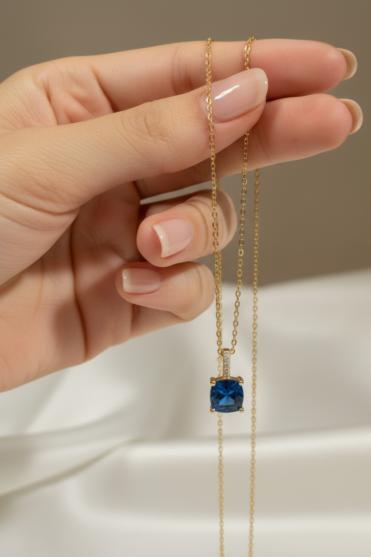 Azure Embrace Necklace