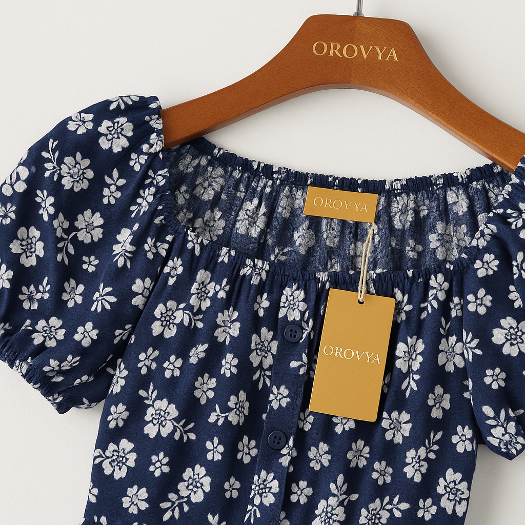 Blue Floral Maxi Dress