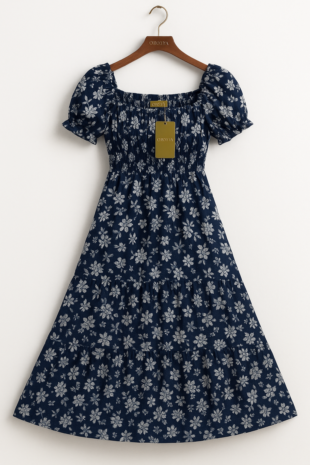 Blue Floral Maxi Dress