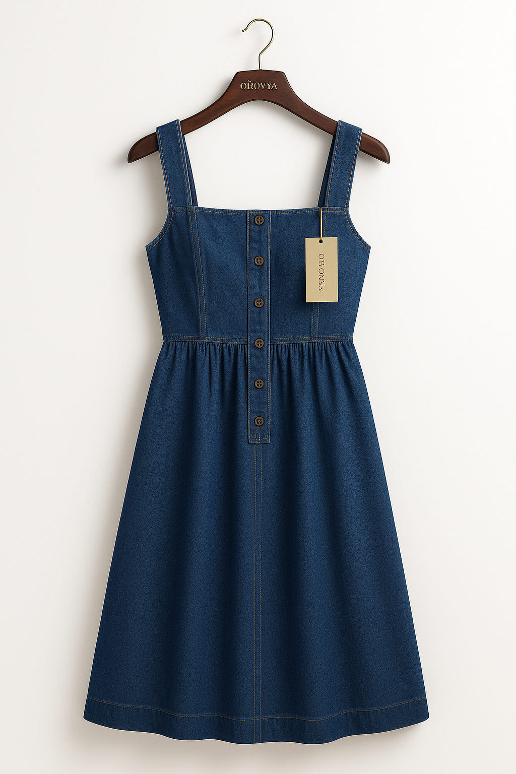 Sleeveless Denim Dress