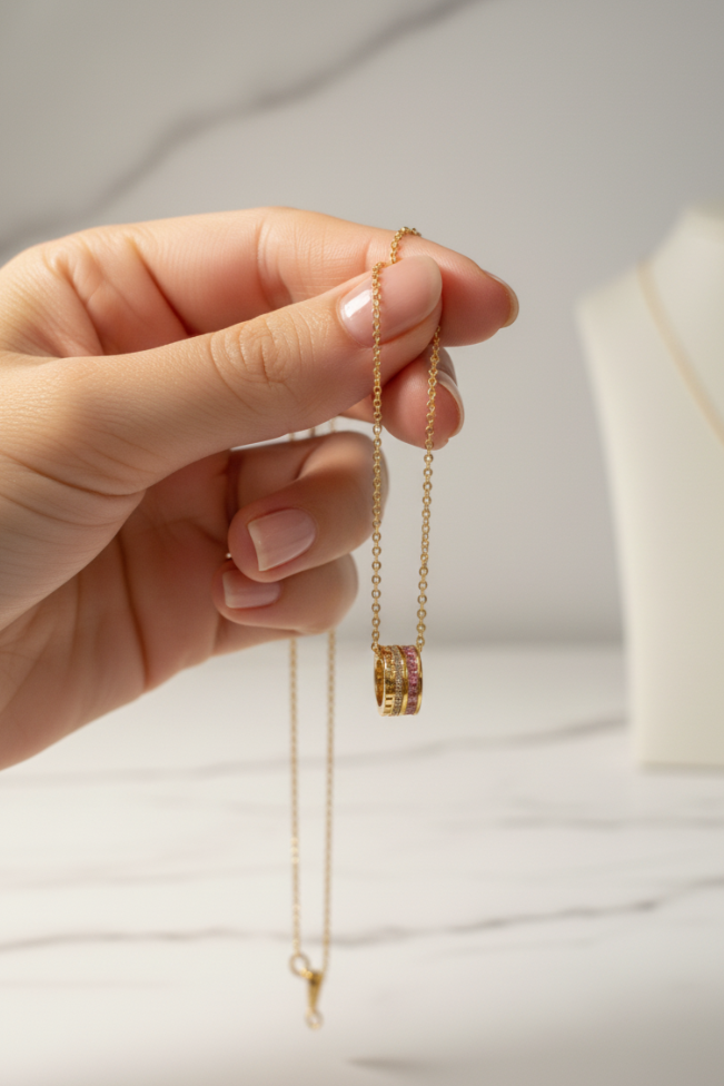 The Rose & Gold Eternity Necklace